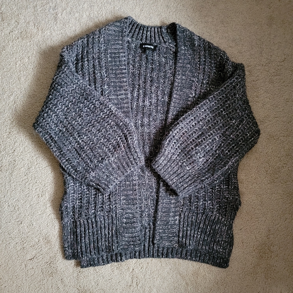 Express Balloon Sleeve Oversized Cardigan S NWOT
